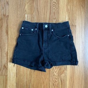 Madewell High Rise Denim Short in Lunar Wash